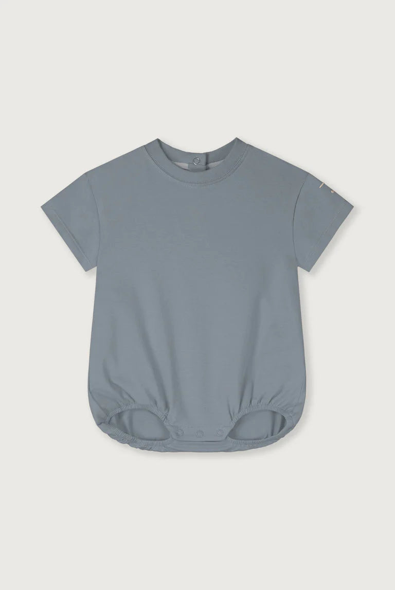 short-sleeved baby romper